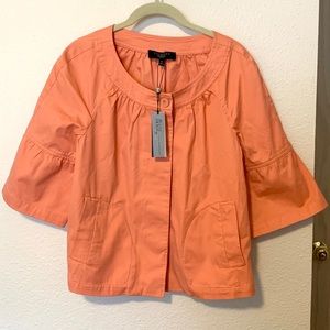 NWT Talbots Peach Peacoat sz 12p